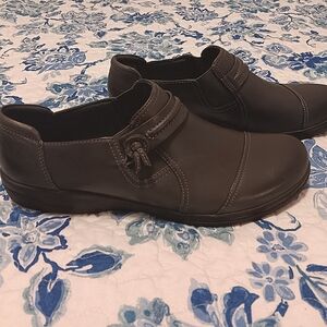 Clarks, blue leather, size 12 W shoes